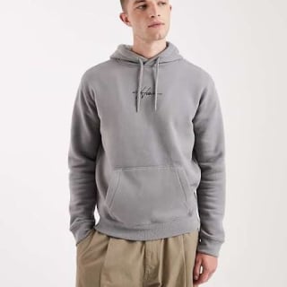 Hollister Sudadera Capucha Gris Jaspeado Logo por 7,49€