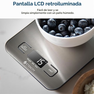 ETEKCITY EK6015 Báscula de Cocina Digital (5 kg) por 4,52€ en Amazon