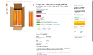 Lápices Amazon Basics por $238 | Oferta Amazon