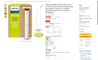 Philips OneBlade Intimate por $677 | Descuento Amazon