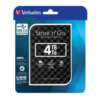 Disque dur externe VERBATIM 4 To (2.5", USB 3.0) pour 129,98€ chez Electro Dépôt
