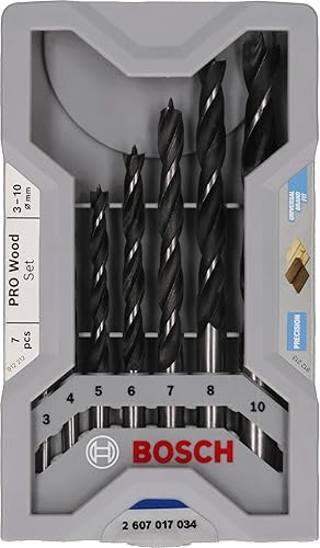 Bosch Juego 7un Broca Madera 3-10mm por $64 | Amazon