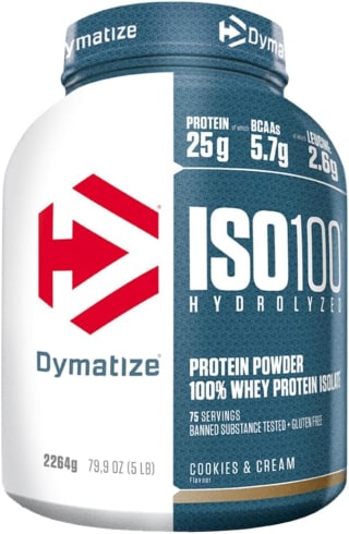 Dymatize ISO 100 Hydrolyzed Cookies & Cream 2264g por 56,80€
