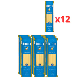 De Cecco Spaghetti nº12, Paquete de 12 x 500 g por 16.99€