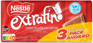 Nestlé Extrafino Tableta Chocolate Leche 3x125g por 3,99€