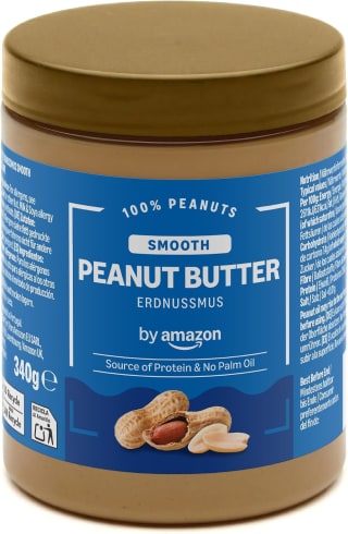 by Amazon Smooth Peanut Butter, 340g for £1.18 at Amazon