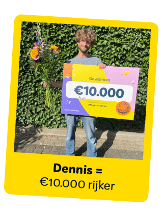 Ontvang €15 cashback of 1x extra lot bij Lot of Happiness