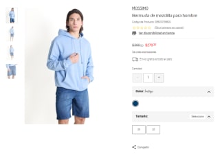 Bermuda Mossimo Índigo 30/32 por $279 | Oferta Suburbia
