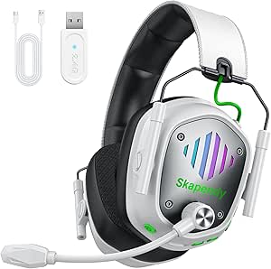 Skapendy VK81 Gaming Inalámbricos, Auriculares Gaming Inalámbricos por 30.39€