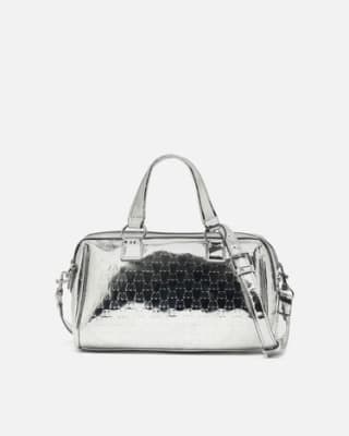 Bolso tote pequeño con asa bandolera extraíble y estampado monogram por 9€