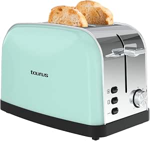Taurus Tostador Vintage II Mint, 950W, 2 Ranuras por 28.99€