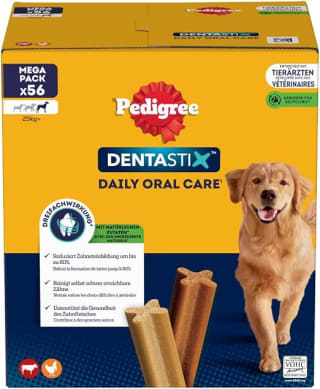 Pedigree Dentastix Maxi grote hond 56 stuks voor €7,27 met Amazon prime