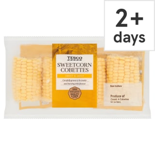 Tesco Sweetcorn Cobettes 4 Pack for £0.89 at Tesco