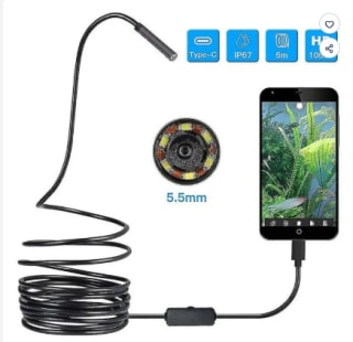 Caméra d'inspection endoscopique sans fil 1080P HD Wifi à 11,75€
