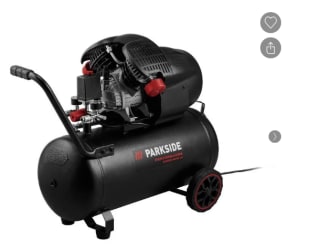 PARKSIDE PERFORMANCE® Compressor 2 cilinders 50 L voor €179 bij de Lidl