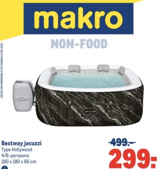 Bestway Lay-Z-Spa Hollywood - Airjet voor €361 bij de Makro