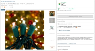 Serie de 100 Luces Led Mini Multicolor por $36 | The Home Depot