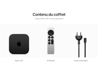 Apple TV 4K (Wi‑Fi) 64GB pour 161€ chez Ubaldi