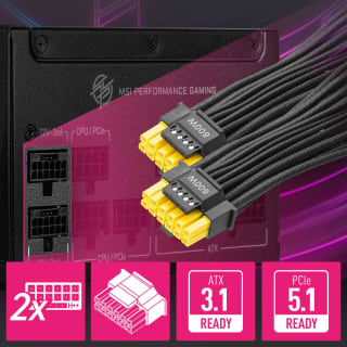 MSI MPG A1250GS PCIE5 80 Plus Gold (Bundle) por 90€ en MSI