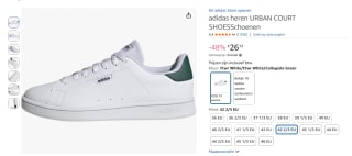 Adidas heren URBAN COURT SHOES voor €26,13 bij Amazon.nl