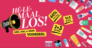 Sale bij Etos tot 70% korting