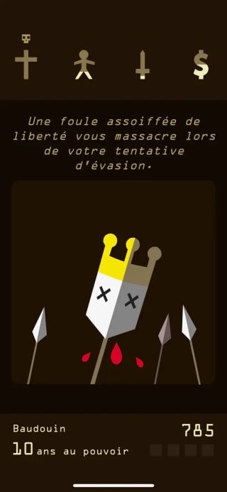 Reigns pour 0,99€ chez Apple