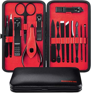 Anna Tosani Kit de Manicura y Pedicura 15 en 1 por $89 en Amazon