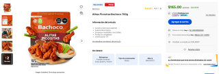 Alitas Bachoco Tocino Limón 700g por $165 | Oferta Walmart