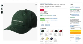 Tommy Hilfiger Gorra de béisbol ajustable para hombre por $290 en Amazon