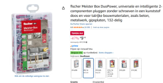 Fischer 535971 DUOPOWER Assortimentsdoos pluggen voor €9,14 bij Amazon