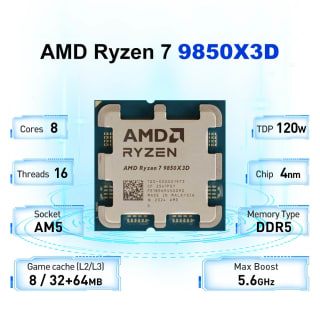 AMD Ryzen 7 9850X3D pour 392,28€ chez AliExpress
