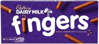 Cadbury Fingers Crossed Milk Chocolate Biscuits (114 g) for £1.25 at Amazon