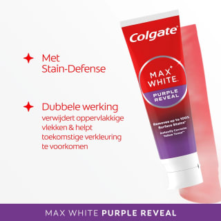 Colgate Max White Purple Reveal (12 x 75 ml) voor €15,32 bij Bol
