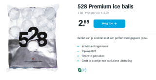 528 Premium ice balls 1kg 2,69 euro