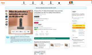 Fire TV Stick 4K por $499 | Oferta Amazon