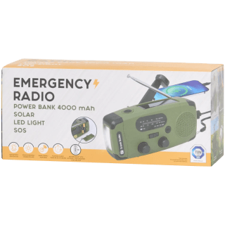 4-in-1 noodradio met zaklamp en powerbank voor € 6,95 bij Action
