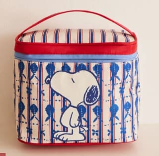 Women'Secret Bolsa Porta alimentos rayas Snoopy por 5.99€.