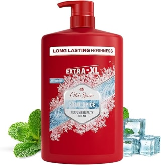 Old Spice Cold Spice Men's Shower Gel & Shampoo, Face and Body Wash 1000ml (S&S £4.25