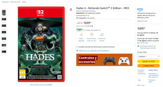 Hades II Nintendo Switch 2 Edition por $699 en Amazon