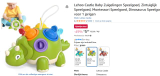 Lehoo Castle Baby Dinosaurus Montessori Speelgoed voor €5,09 bij Amazon