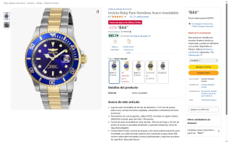 Reloj Invicta Acero Inoxidable por $844 | Oferta Amazon