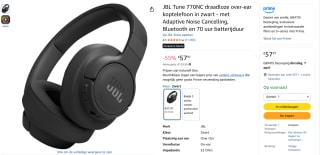 JBL Tune Koptelefoon voor €57,97