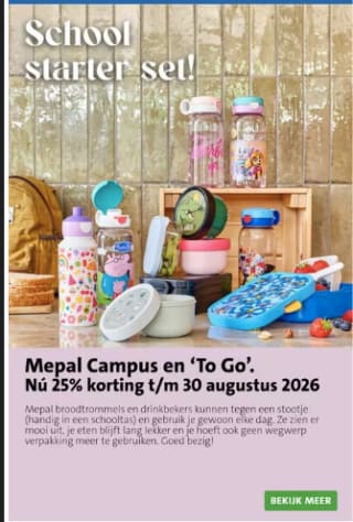 Tweede ontbijt gratis bij aankoop van een Mepal-artikel bij Intratuin