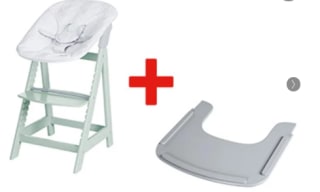 Planche à manger + Chaise haute évolutive à 144,99€
