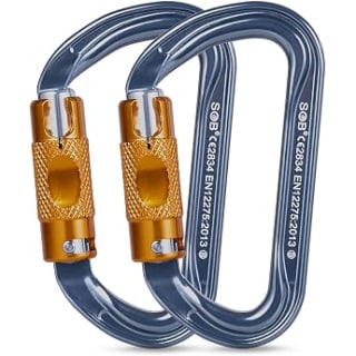 SOB mousquetons d'escalade 25KN (pack de 4) à 15,19€ chez Amazon