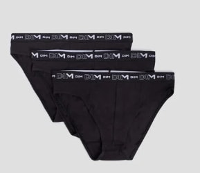 Lot de 3 slips homme en coton stretch DIM à 27,99€