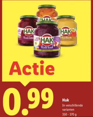 Alle Hak voor €0,99 bij de Lidl