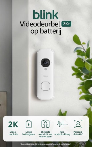 Videodeurbel 2K+ op batterij van Blink voor €29,99 bij Amazon