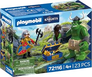 PLAYMOBIL Knights Troll con Tesoro de Caballero León por 14,99€