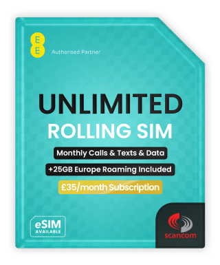 EE rolling SIM 1000GB for £15 at Scancom